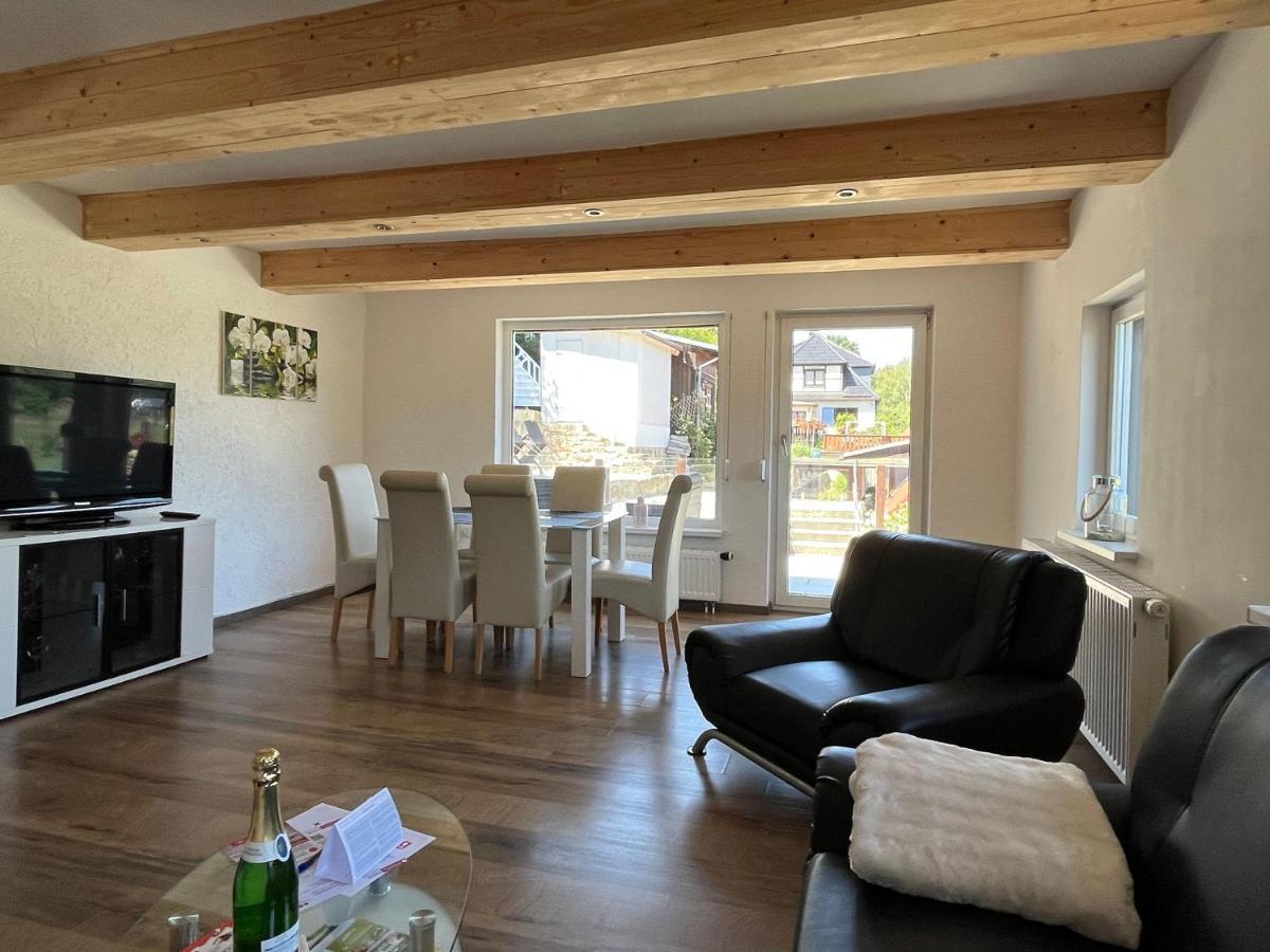 Saechsische-Schweiz-Ferienhaus-Wohnung-1-Mit-Elbblick-Sauna-Und-Kamin Königstein an der Elbe Zewnętrze zdjęcie