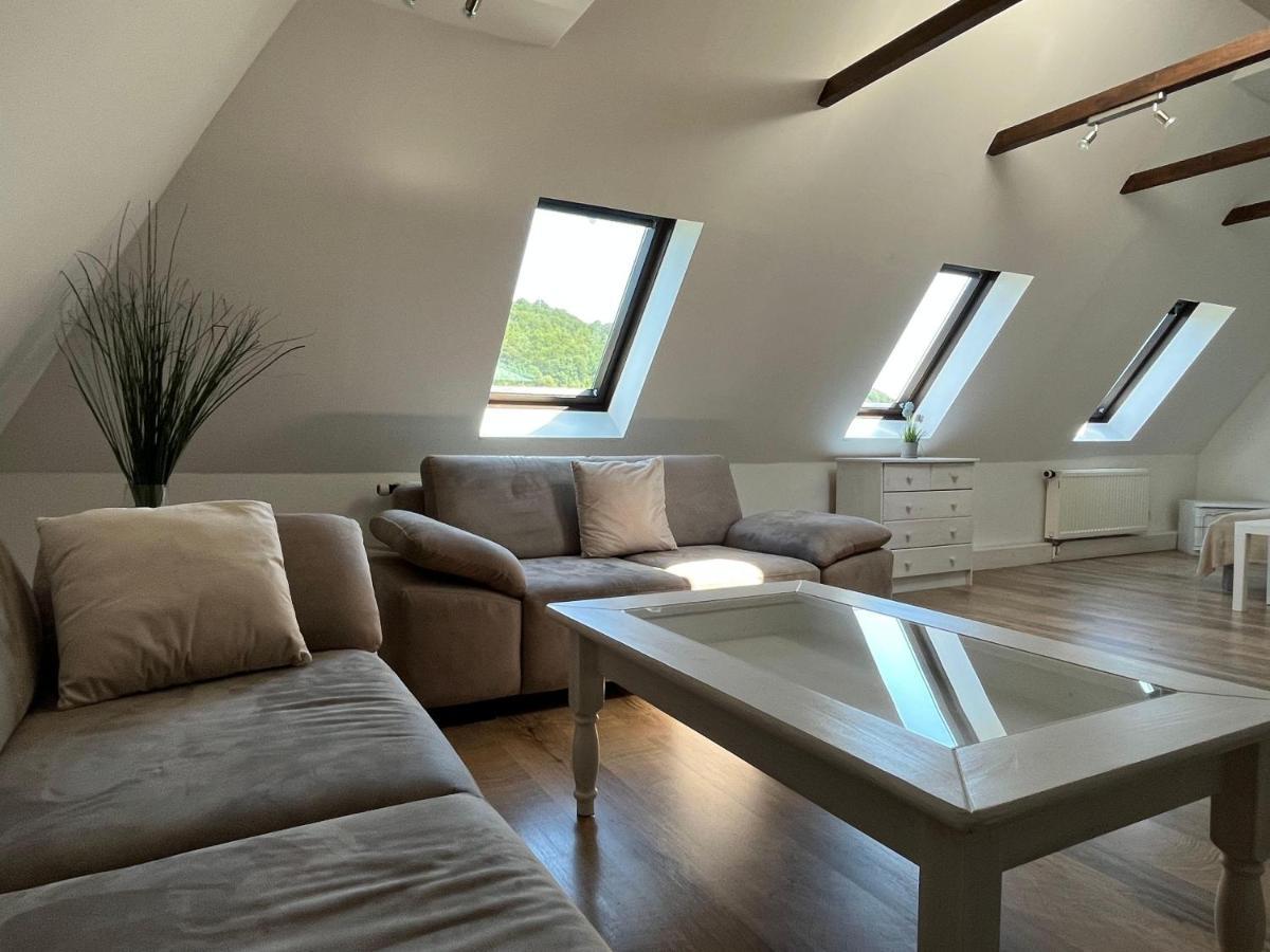 Saechsische-Schweiz-Ferienhaus-Wohnung-1-Mit-Elbblick-Sauna-Und-Kamin Königstein an der Elbe Zewnętrze zdjęcie
