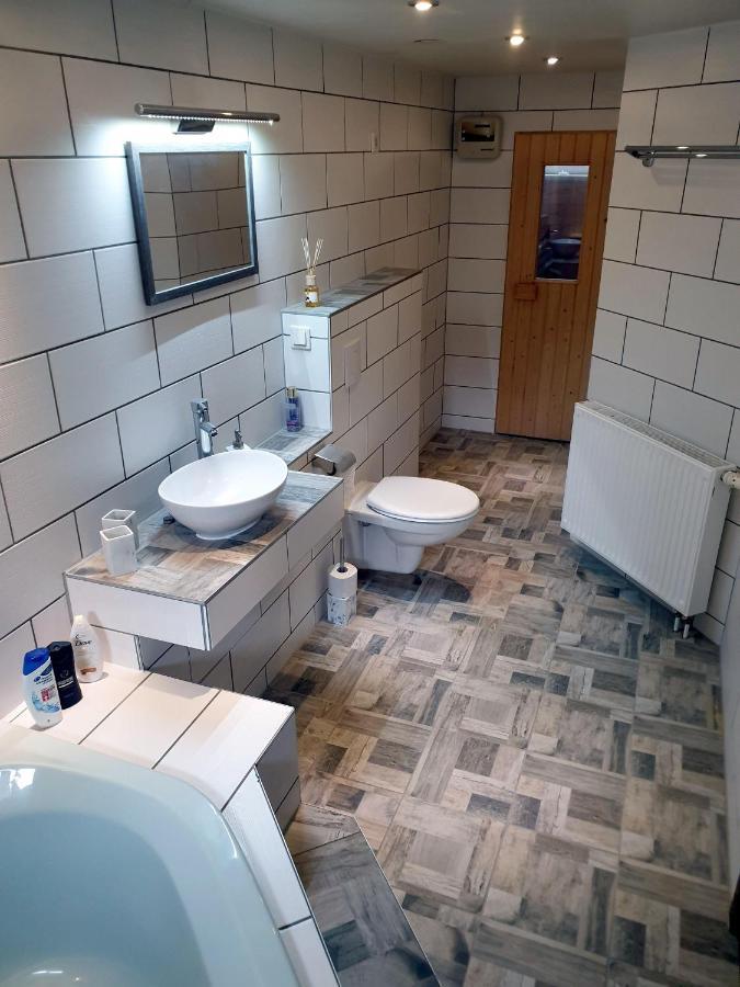 Saechsische-Schweiz-Ferienhaus-Wohnung-1-Mit-Elbblick-Sauna-Und-Kamin Königstein an der Elbe Zewnętrze zdjęcie