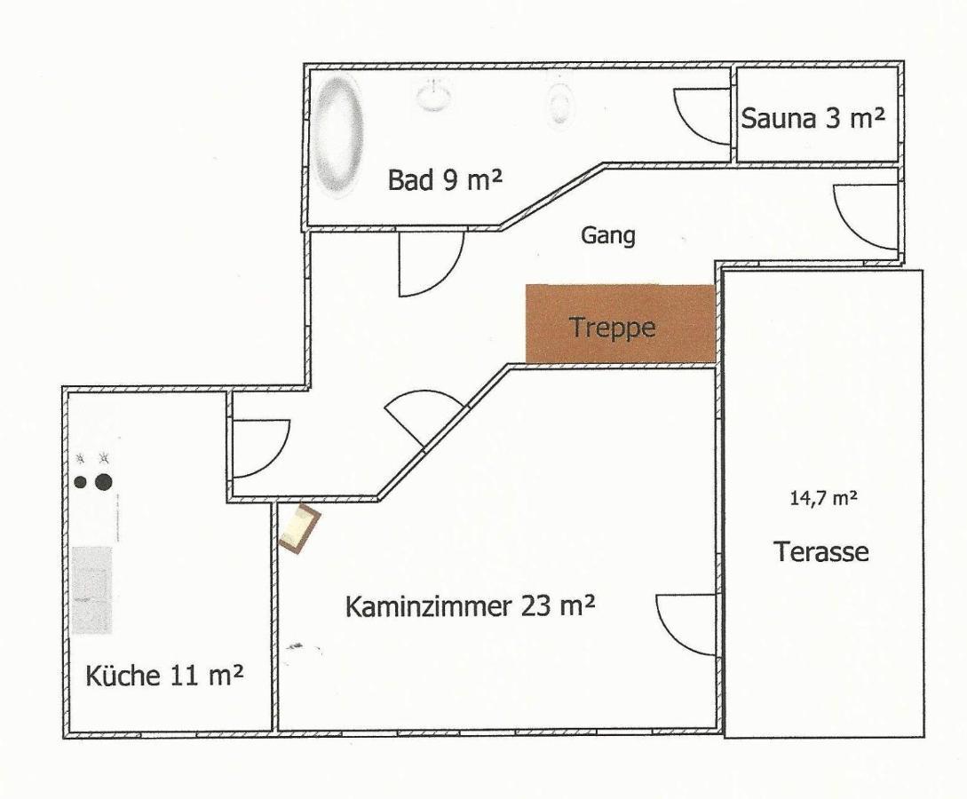 Saechsische-Schweiz-Ferienhaus-Wohnung-1-Mit-Elbblick-Sauna-Und-Kamin Königstein an der Elbe Zewnętrze zdjęcie